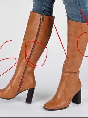 Journee Collection Tan Heeled Boots